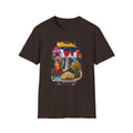 Camiseta vintage de viaje de Venezuela: Arepa, Salto Ángel y diseño floral retro