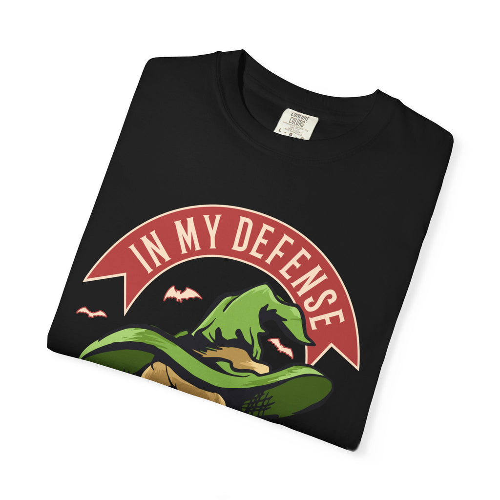 Witchy Graphic Tee — "In My Defense The Moon Was Full"