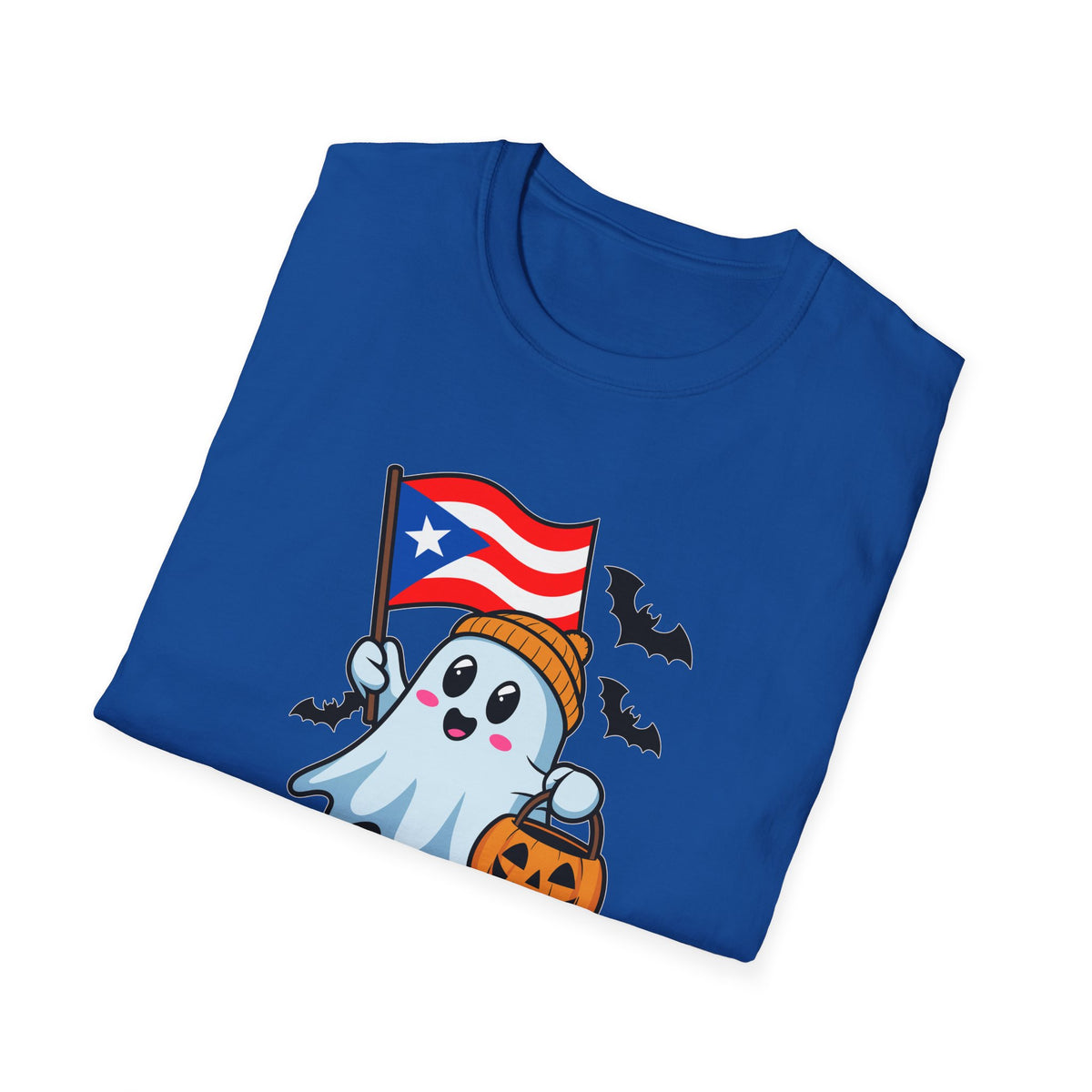 Boo Ricua T-Shirt — Puerto Rican Flag Halloween Ghost Tee