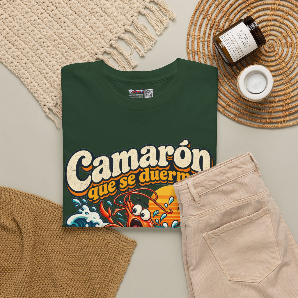 Camarón Que Se Duerma Unisex Heavy Cotton Tee