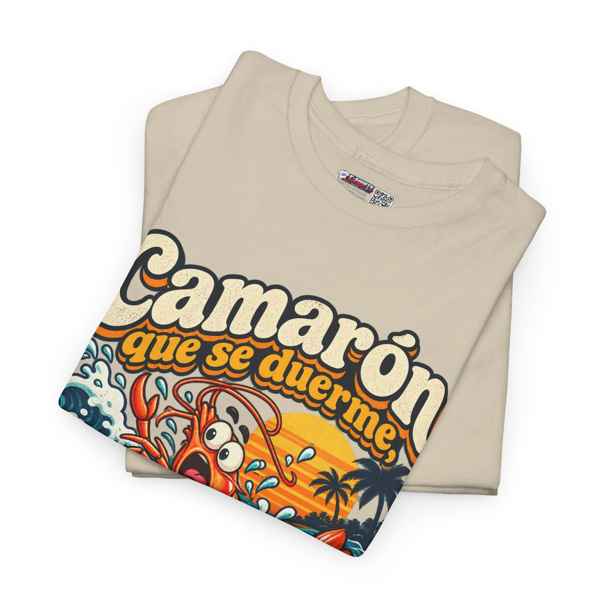 Camarón Que Se Duerma Unisex Heavy Cotton Tee