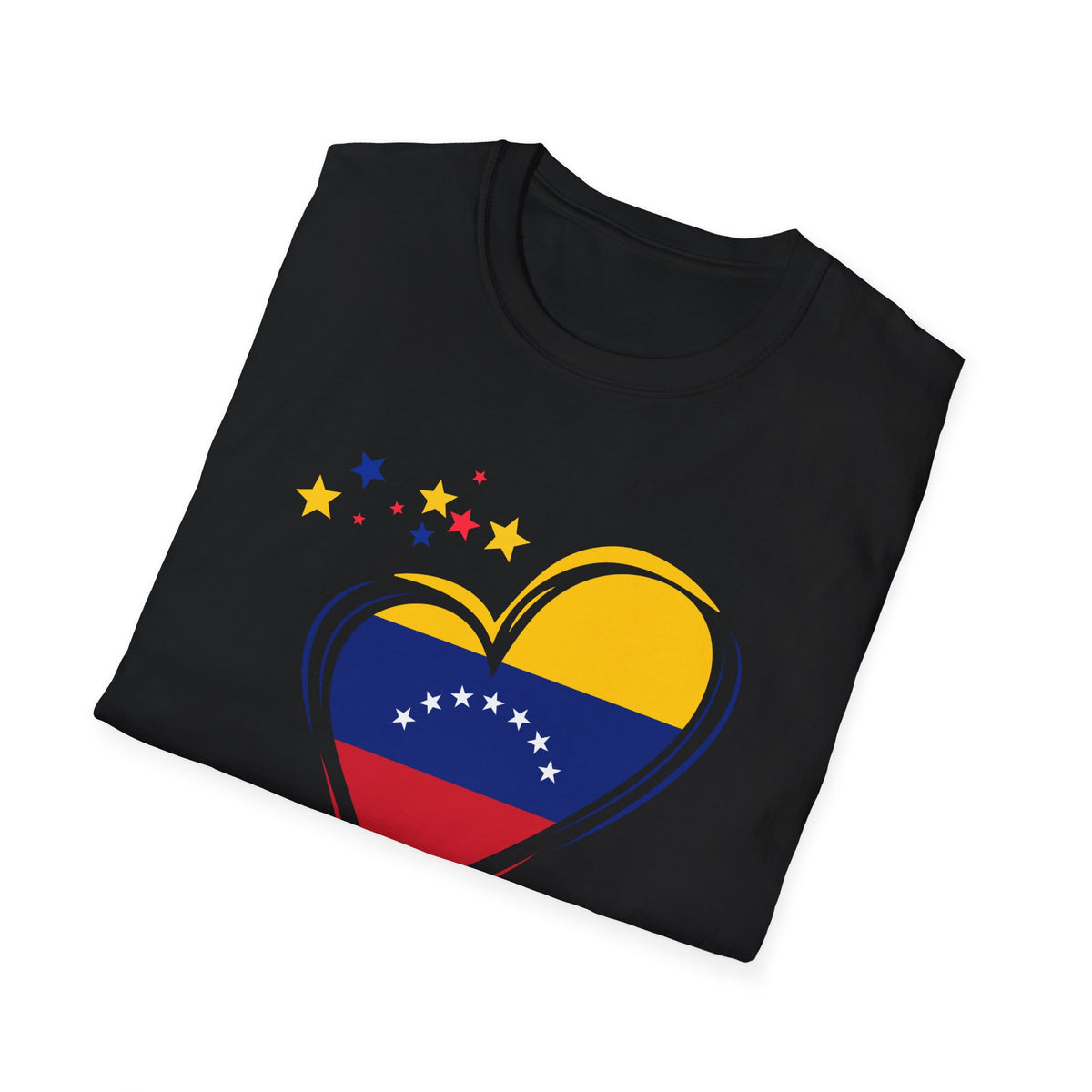 Venezuela Heart Flag T-Shirt — Patriotic Venezuelan Pride Tee