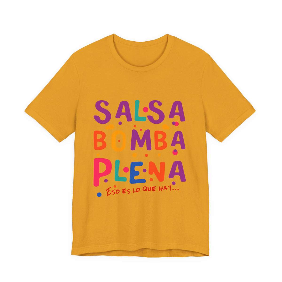 Salsa Bomba Plena Graphic Tee — Colorful Puerto Rican Music Dance Shirt