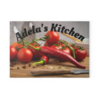 Personalizable Kitchen Tomato Pepper Glass Cutting Board