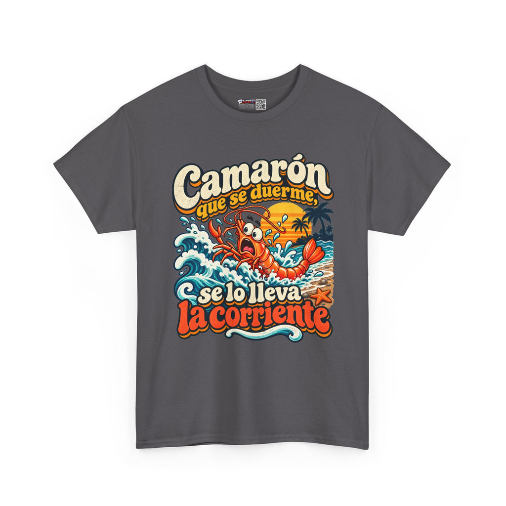 Camarón Que Se Duerma Unisex Heavy Cotton Tee