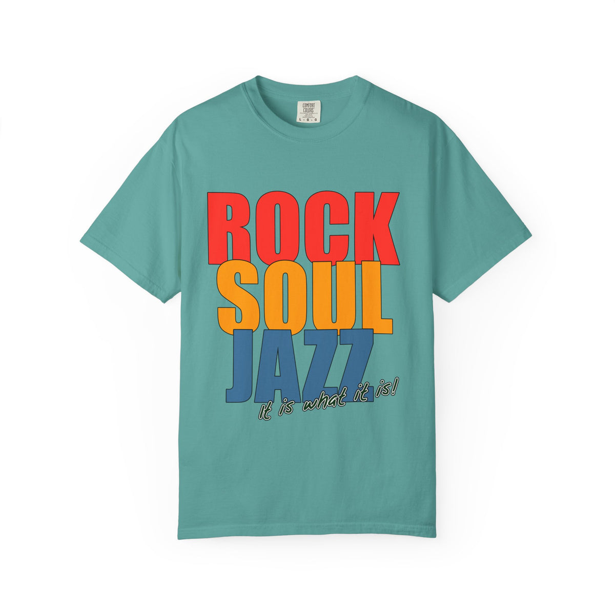 ROCK-SOUL-JAZZ Unisex Garment-Dyed T-shirt