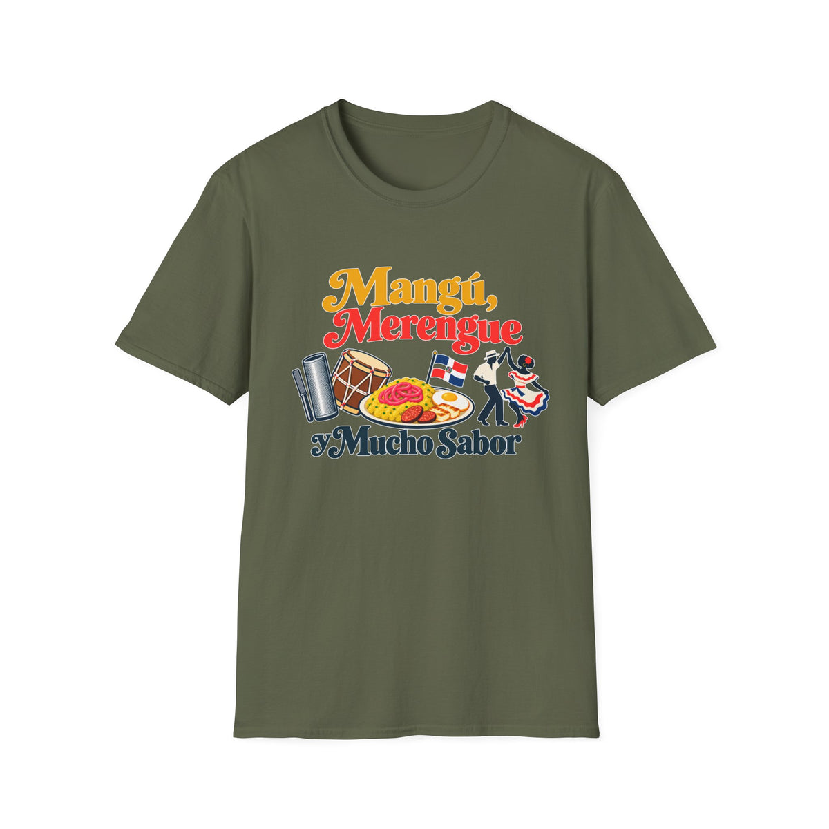 Mangu y Merengue GILDAN_6400 UNISEX Colorful Graphic T-Shirt