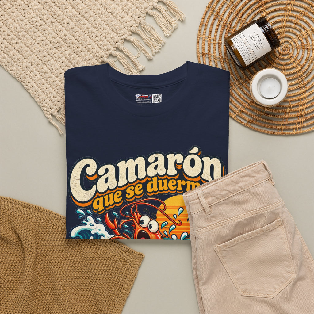 Camarón Que Se Duerma Unisex Heavy Cotton Tee