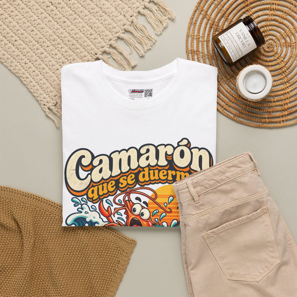 Camarón Que Se Duerma Unisex Heavy Cotton Tee
