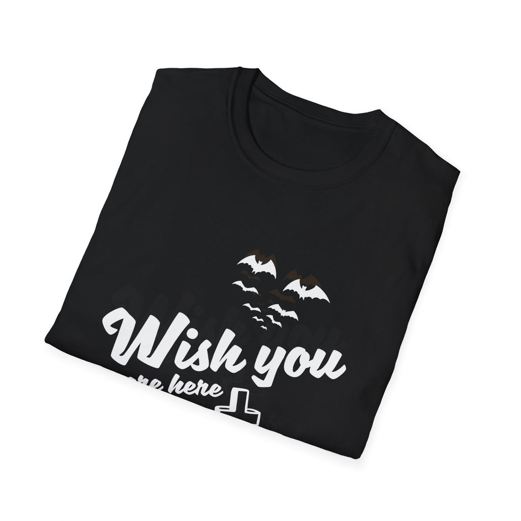 T‑Shirt — "Wish You Were Here" Graveyard Halloween Tee