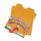 Camiseta "Nunca subestimes a una dama que juega al golf"
