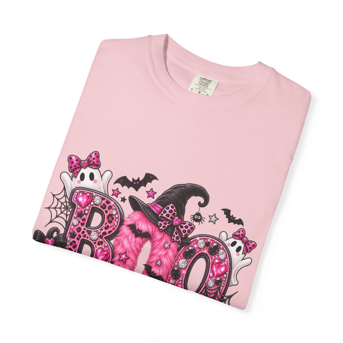 Pink BOO! Unisex Garment-Dyed T-shirt