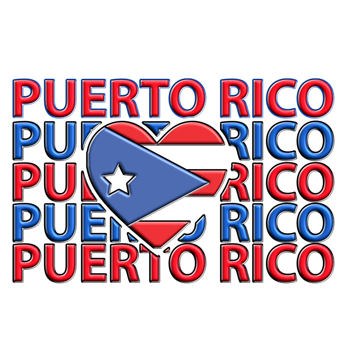 Mi Corazón Puerto Rico 3D