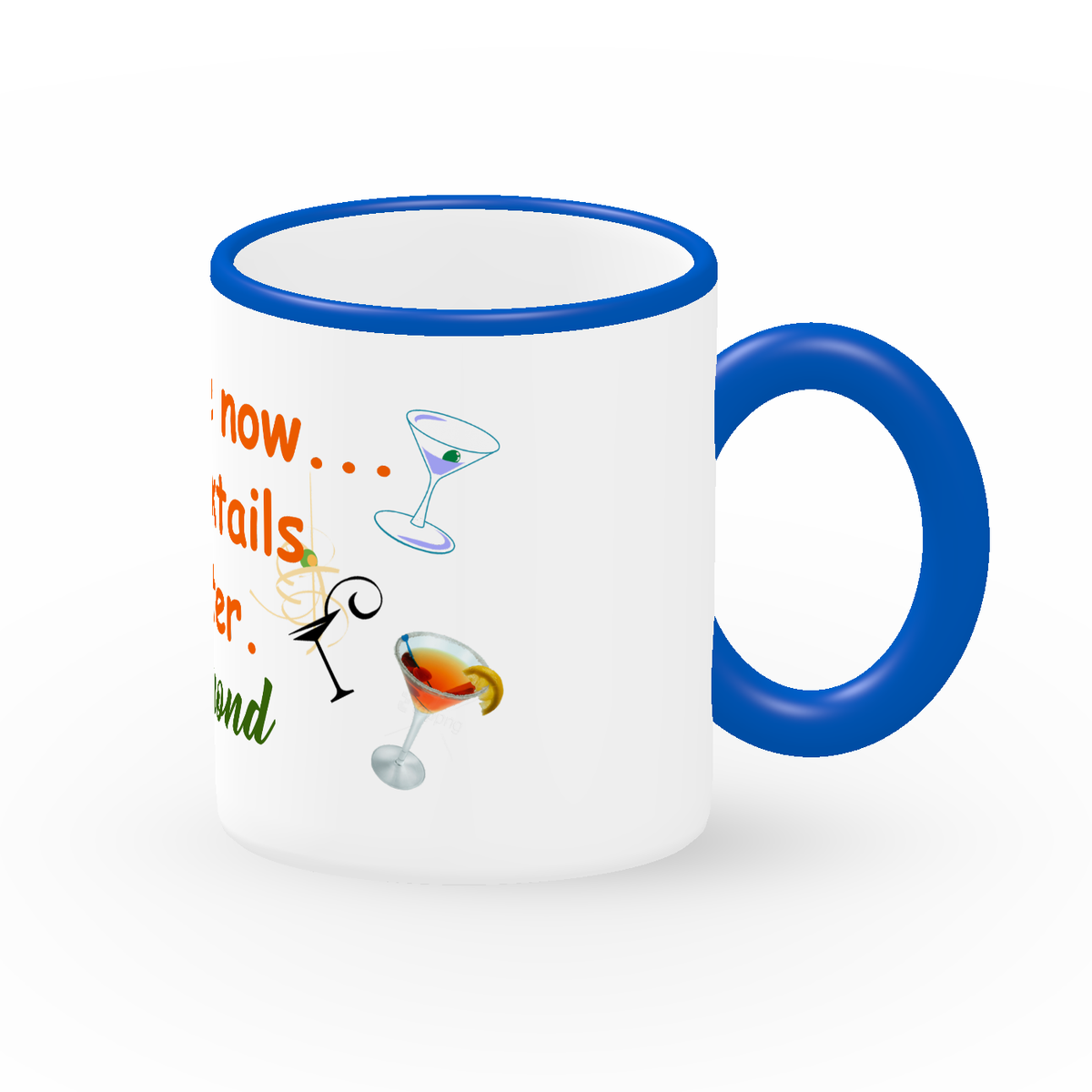 Coffee Now cocktails later 11 Oz Coffee Mug