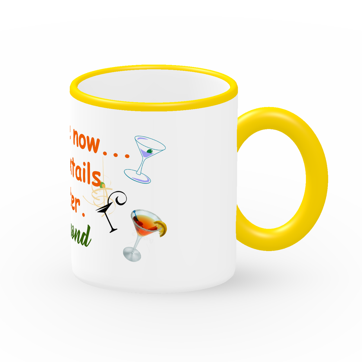 Coffee Now cocktails later 11 Oz Coffee Mug