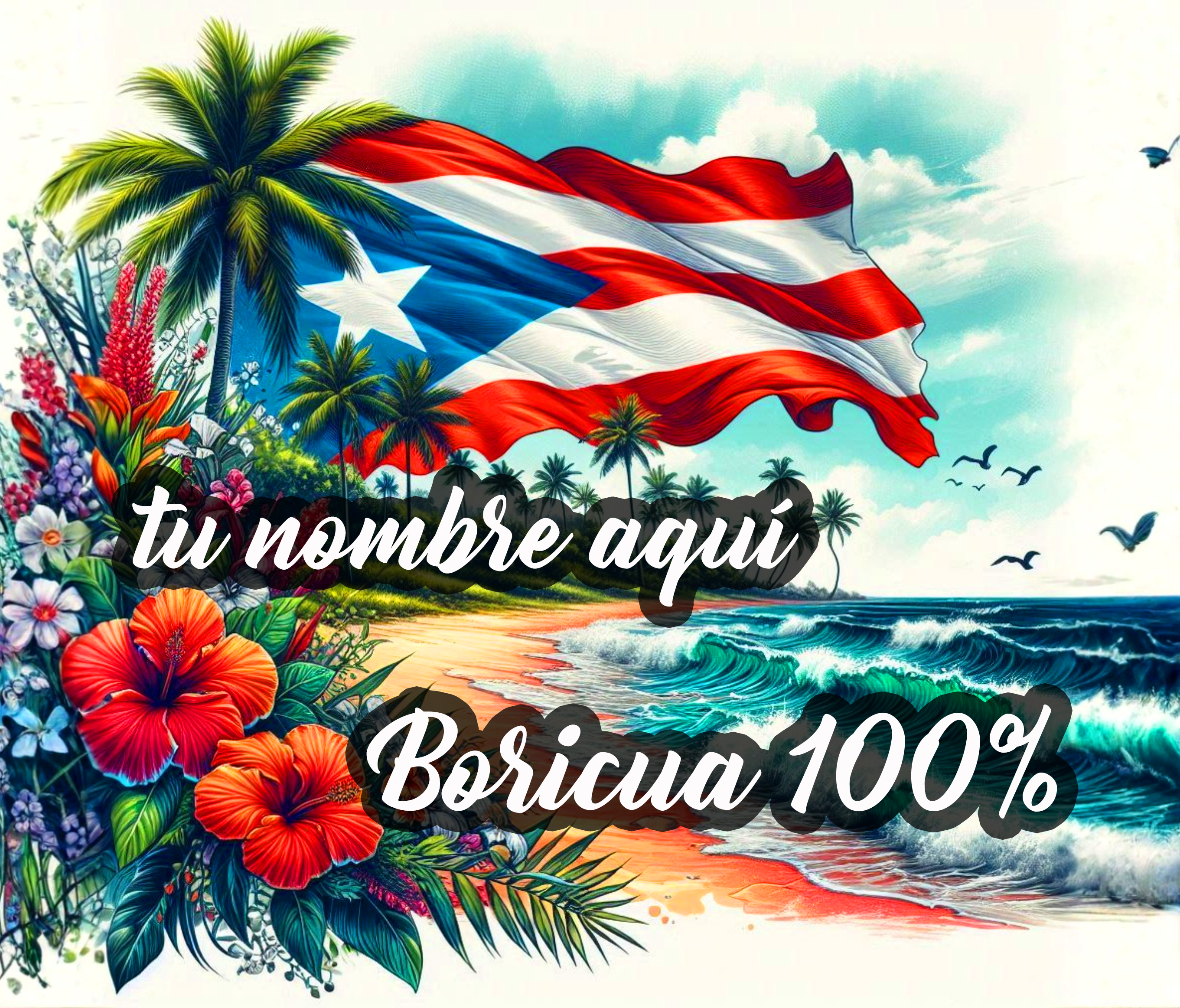 Botella de agua deportiva de Puerto Rico - Nueve estilos