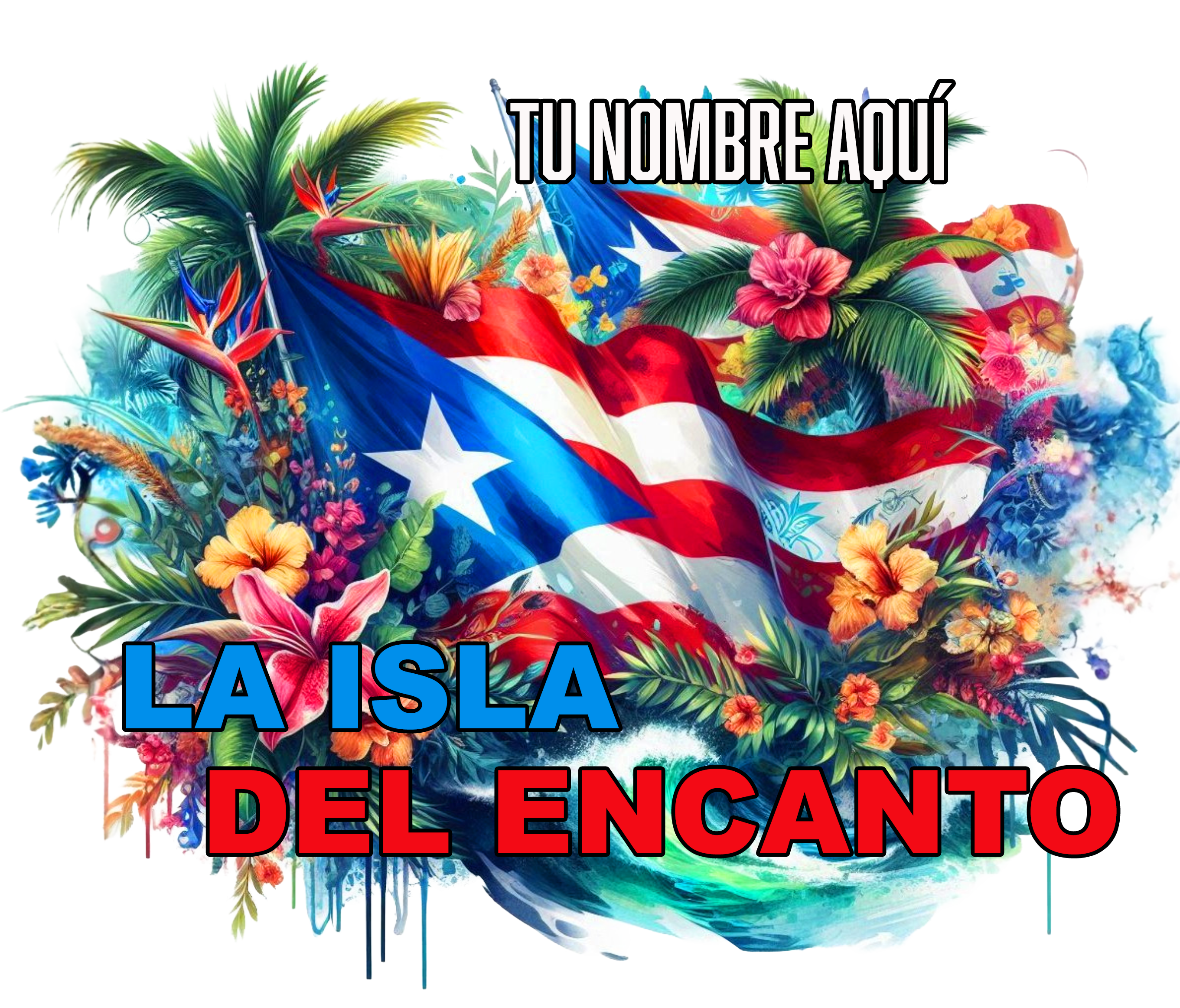 Botella de agua deportiva de Puerto Rico - Nueve estilos