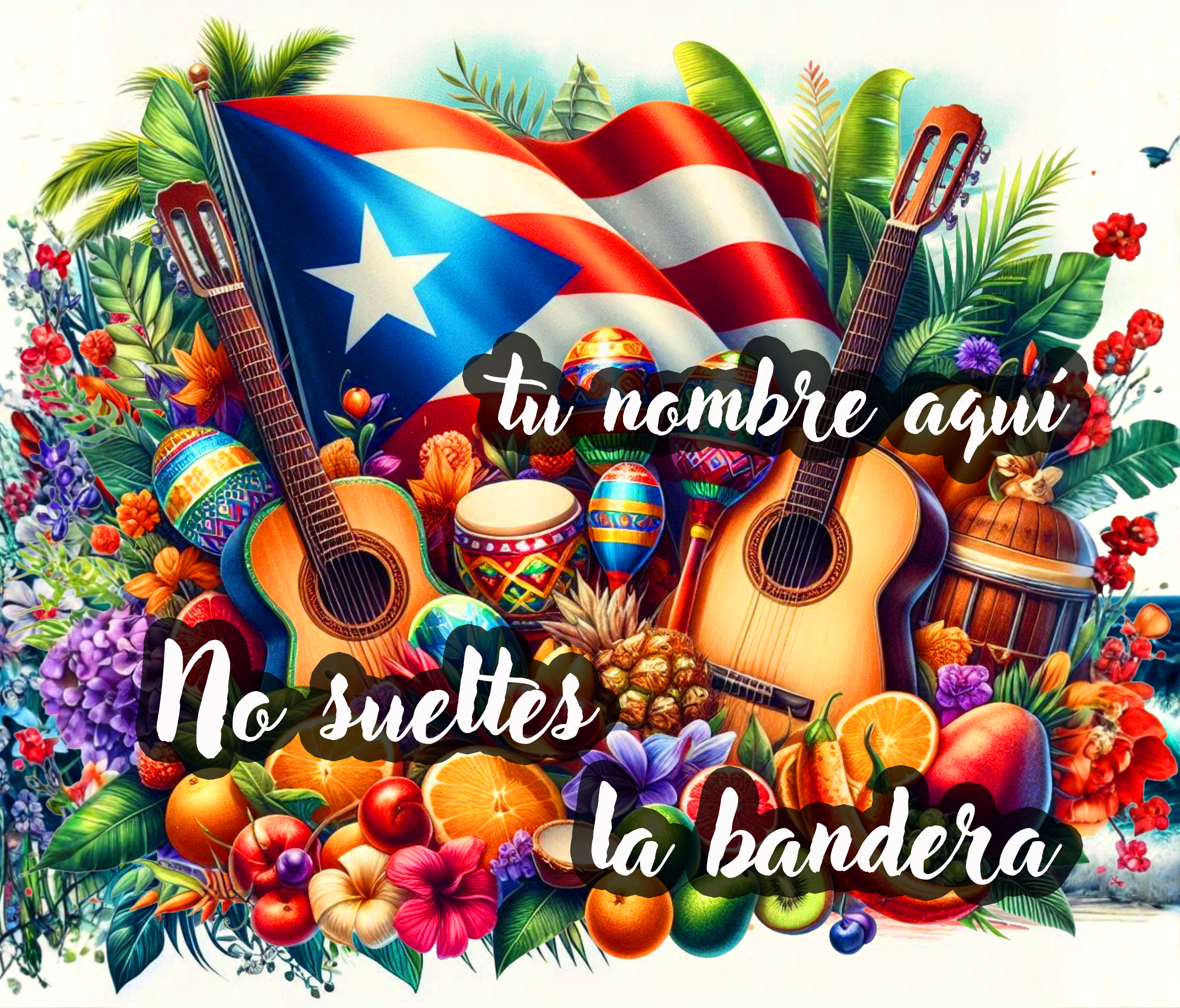 Botella de agua deportiva de Puerto Rico - Nueve estilos