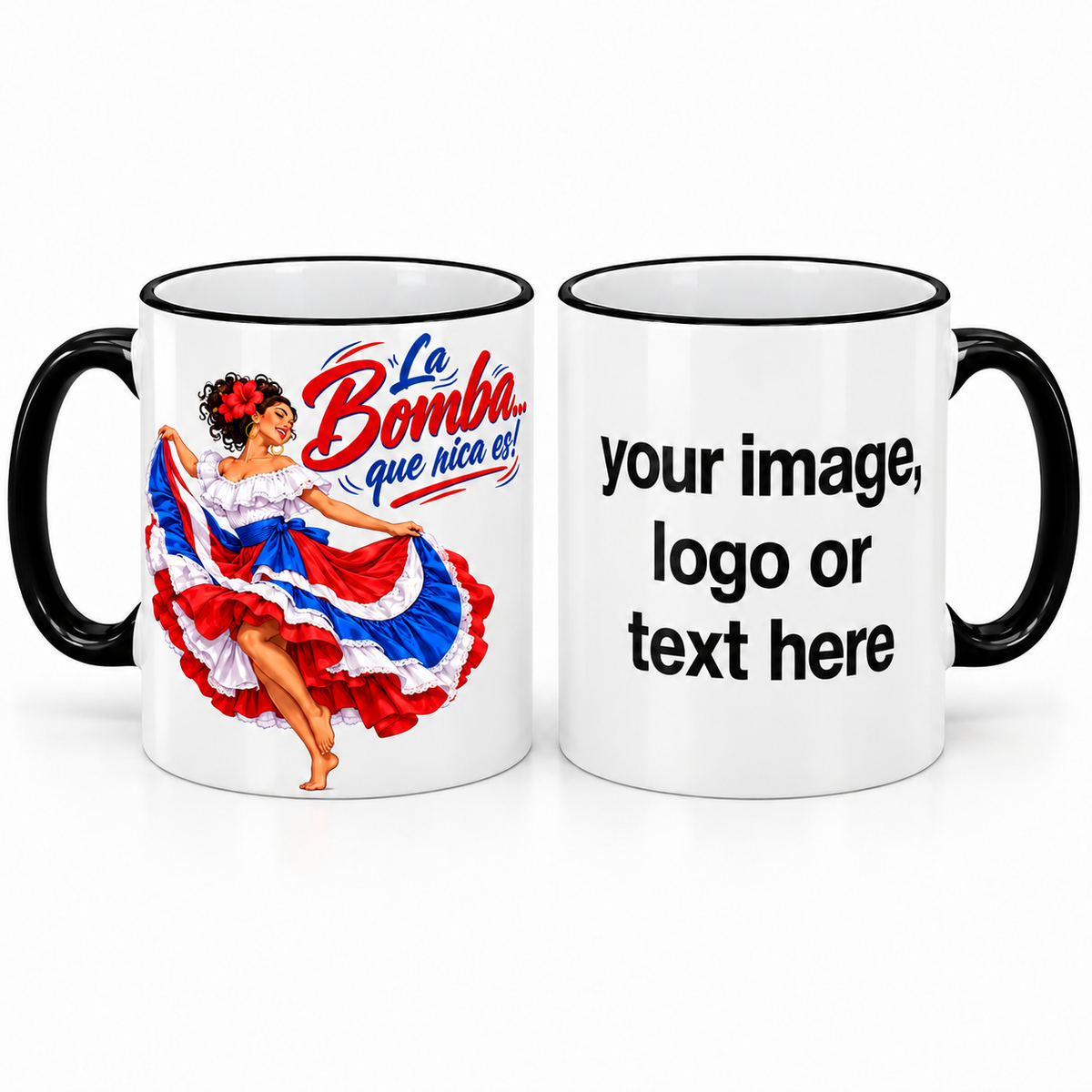 La Bomba-Boricua-Color y Movimiento 11 Oz Coffee Mug