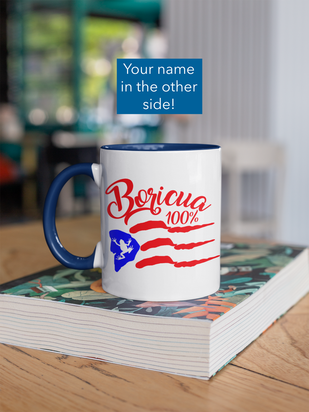 100% Boricua Coqui 11 Oz Coffee Mug