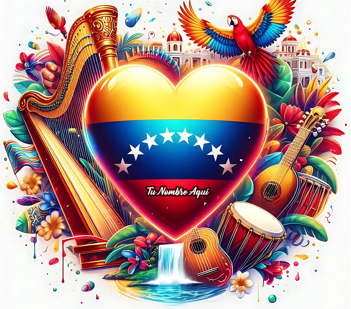 Venezuelan Patriotic Themes Sports Water Bottle - Eight Styles